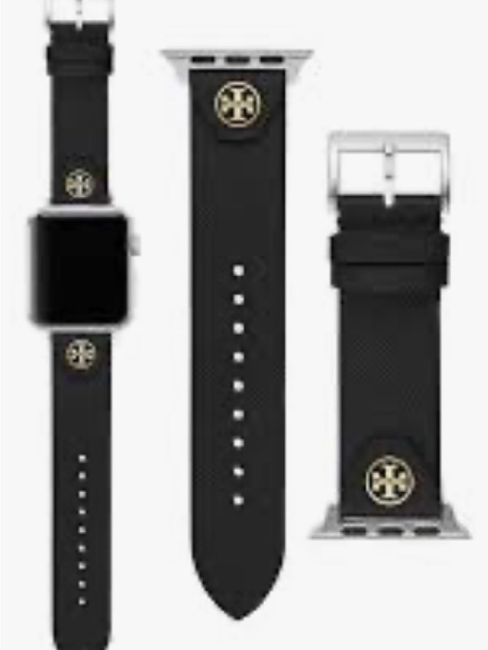 Tory Burch Black Saffiano Leather Apple Watch ⌚️ Band 38-40mm NWOT